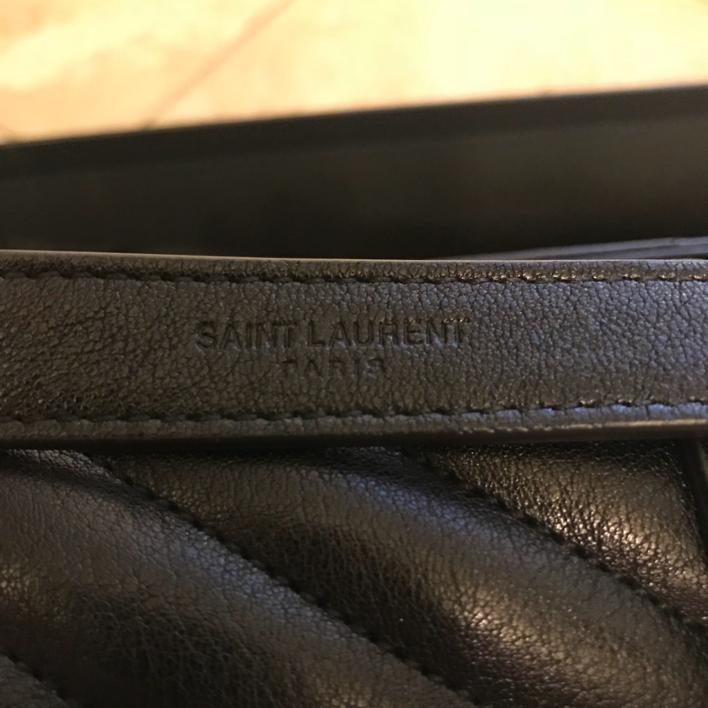 YSL HANDBAG MANG COLLEGE L W/ PONCHO NERO - Picture 7 of 8